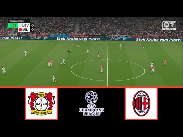 BAYER LEVERKUSEN VS AC MILAN | UEFA CHAMPIONS LEAGUE 2024/2025 | FOOTBALL LIFE 2024