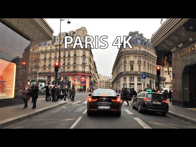 Paris 4K - Classic Paris Streets - Driving Downtown