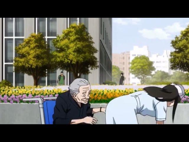 Tokyo Ghoul-Grandpa spanks nurses butt