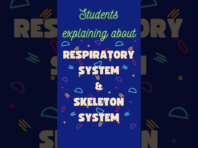Students explaining about RESPIRATORY SYSTEM AND SKELETON SYSTEM... #geetham #geethaarts