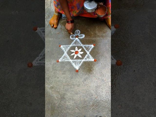 Aadi Kolam  5×3 Dots Muggulu @RSRangoli27