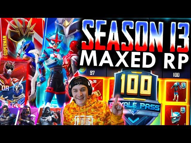 MAXED SEASON 13 ROYALE PASS! 100 Tiers + Rewards! | PUBG Mobile