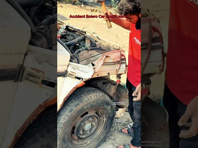 Accident Bolero Car Modification #mahindrabolero #modificition #mahindracars #carshorts #modified ￼
