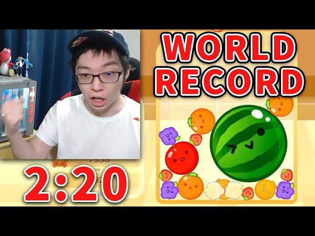 Suika Game NEW WORLD RECORD Watermelon% 2:20