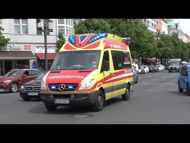 [Mit Blaulicht durch den Berliner Berufsverkehr] || KTW/RTW || Ambulance Berlin Süd ||