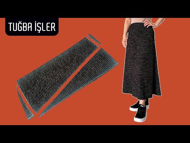 A-Line Skirt Cutting and Stitching | Tuğba İşler