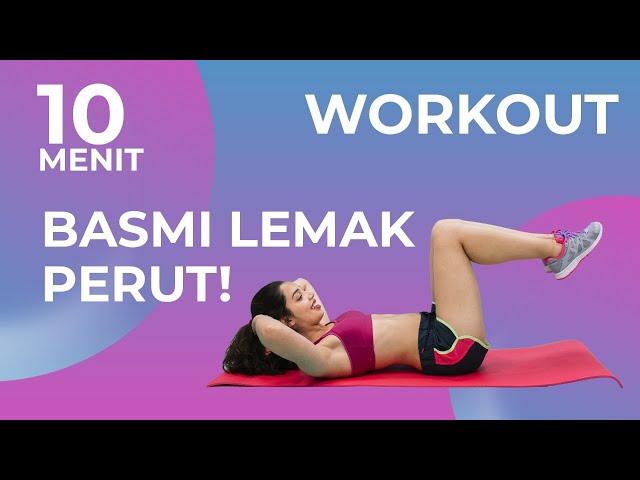 10 Menit Olahraga Mudah Mengecilkan Perut Buncit Tanpa Alat! | Workout Pemula