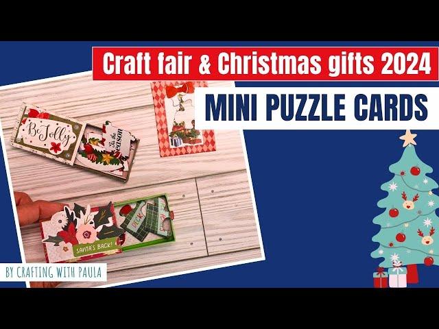 Craft fair and Christmas gifts 2024: Mini puzzle Card in a box