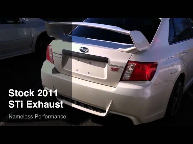 Nameless Performance AxleBack Exhaust vs. Stock