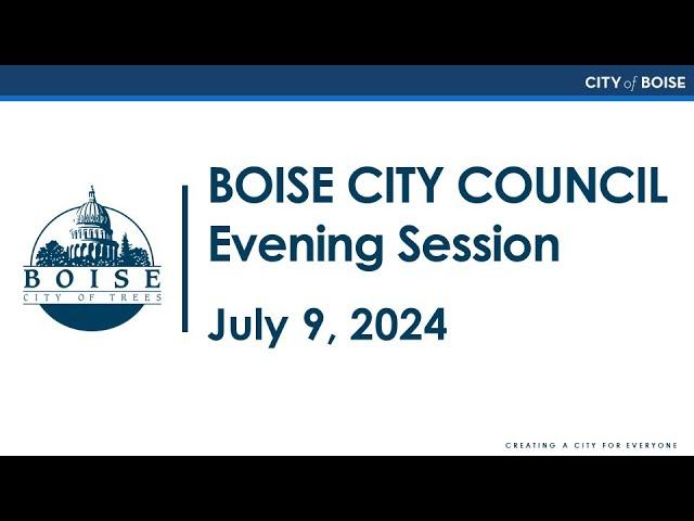 Boise City Council - Evening Session