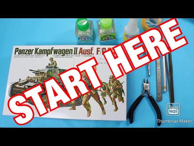 START HERE, BASIC building for beginners: Tamiya 1/35 Panzer II, Part 1 - Basic Armour Modelling