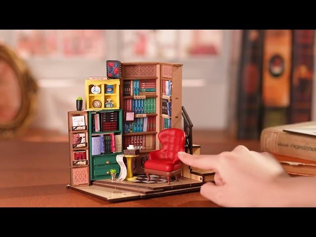 DIY Book Nook Kits - Shakespeare Library #diy #miniature #booknook #crafts