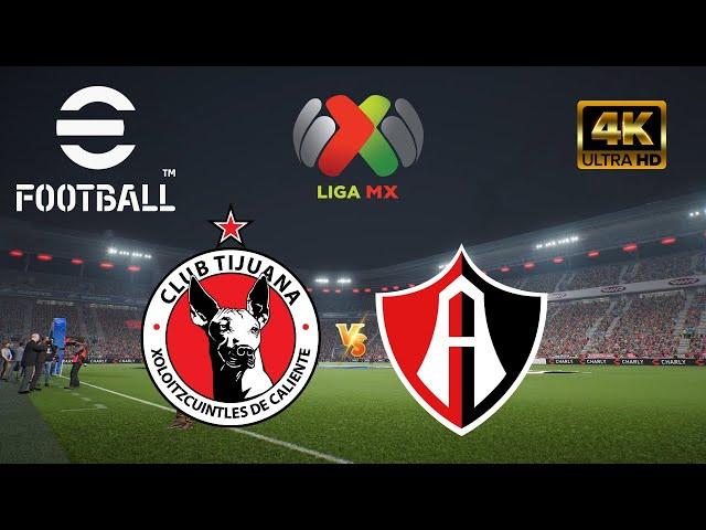 eFootball 2025 - Tijuana  vs Atlas | Liga MX 2024 [4K 60]