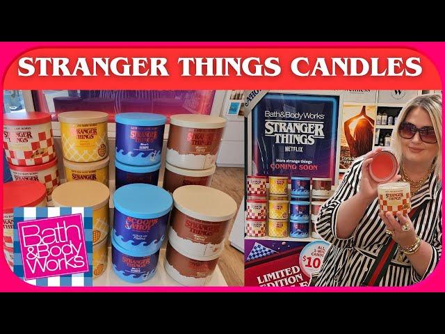 BATH & BODY WORKS X STRANGER THINGS CANDLES NEW FLOORSET #halloween #bathandbodyworks