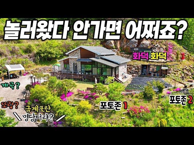 4. 닭이 알을품은 명당터 전원주택 대공개! 입구부터 전망정원 텃밭 아궁이까지 가족을위한 완벽한 자급자족 힐링 라이프  제천땅집부동산TV