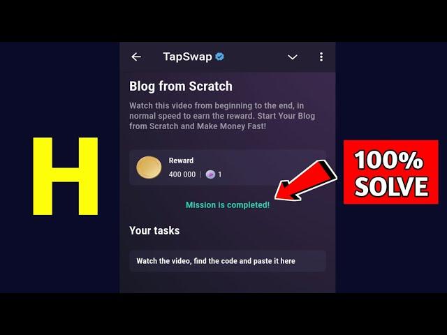 Blog from Scratch | Tapswap Code | Start Your Blog from Scratch and Make Money Fast!