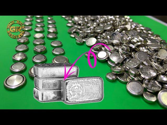 Silver Recovery from Watch Battery | Watch Battery Recycling | Silver Recovery