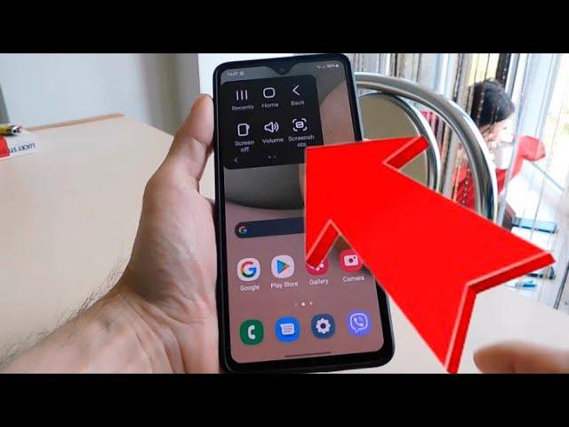 How to take a screenshot on Samsung A12 without buttons