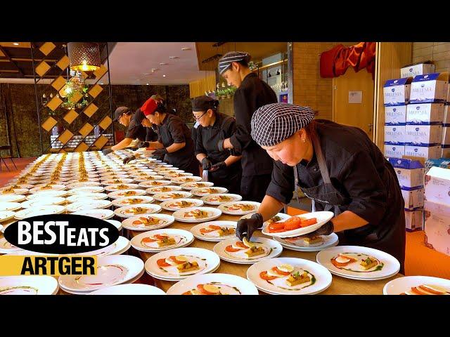 Luxury Mongol Wedding Ceremony for 500 People! Cooking in the Largest Kitchen Sky Resort | Best Eats