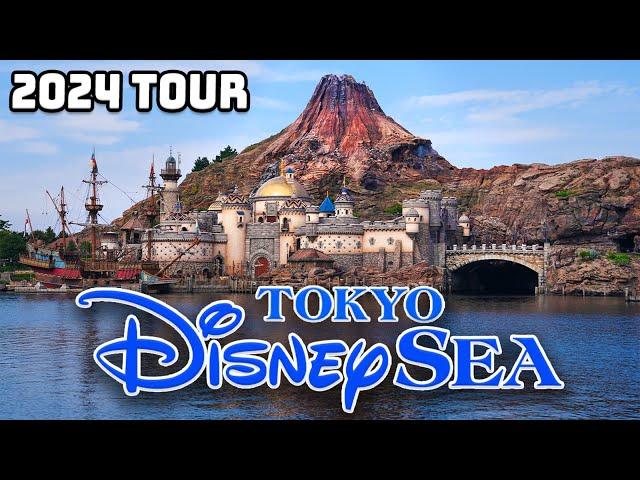 Tokyo DisneySea - Complete Walkthrough 2024 [4K POV]