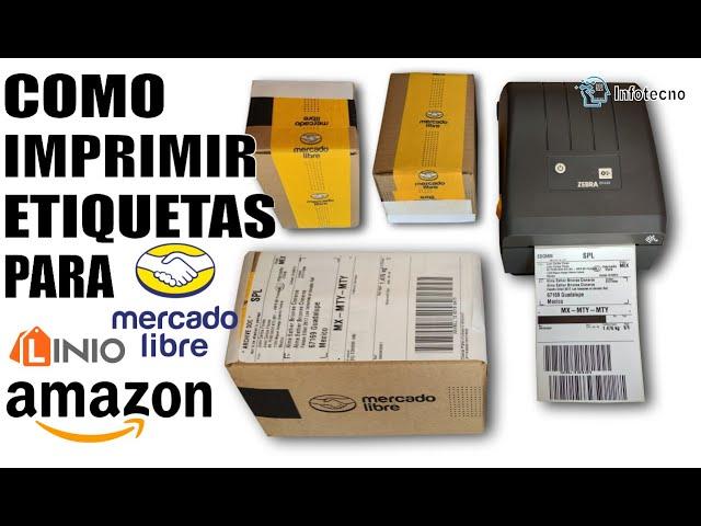 Como Imprimir Etiquetas de Mercado Libre Amazon Linio para Despachar tus Pedidos a la Mensajería