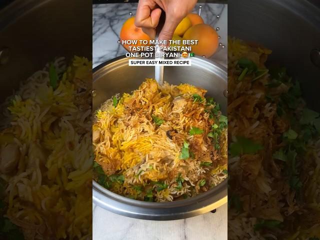 How to make the best easiest one pot mixed chicken biryani #recipe #easyrecipe y