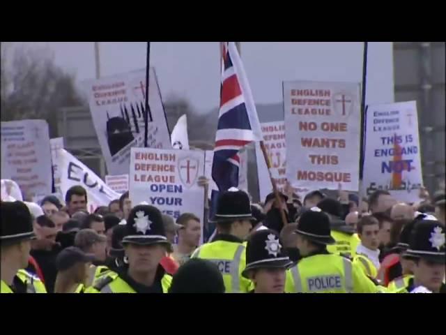 Violent clashes at EDL demonstration in Dudley