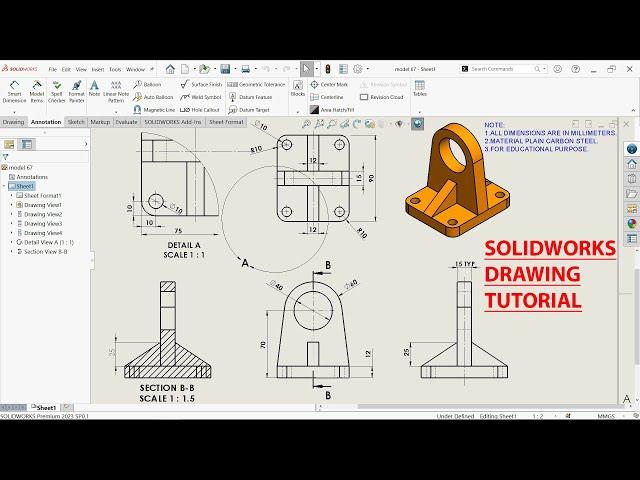 Solidworks Drawing Basic Tutorial