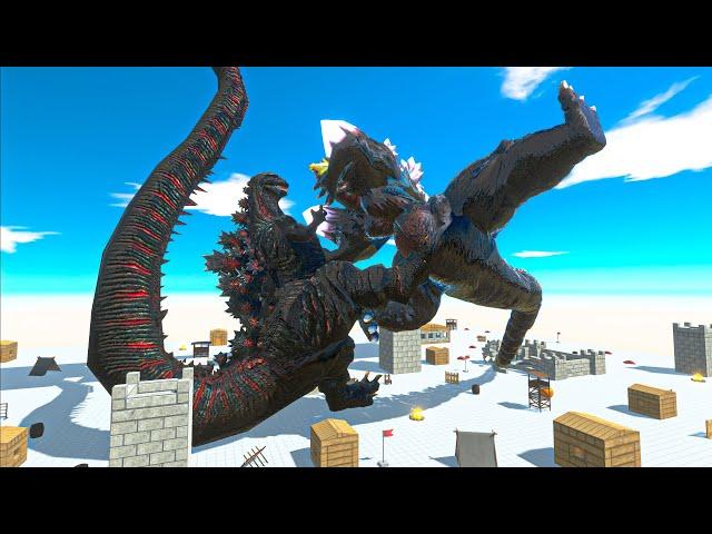 King Size GODZILLA BATTLE - Animal Revolt Battle Simulator