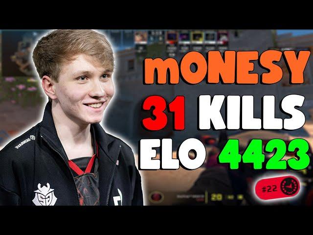 m0NESY gets 31 Kills! DESTROYS FACEIT ELITE PROS - V-COMMS POV CS2 ANUBIS #m0NESY #cs2 #faceit