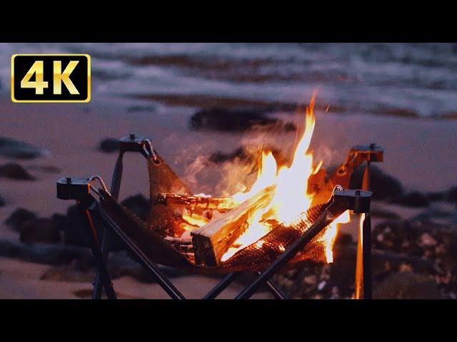 [for sleeping] Relax on a Japanese beach and bonfire ASMR image in 2 hours and 20 minutes.