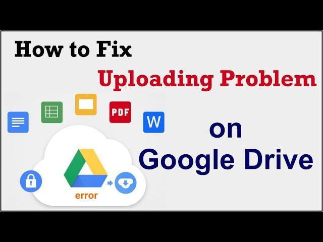 How To Solve Google Drive Uploading problem | How To Solve Waiting Upload Problem In Google Drive