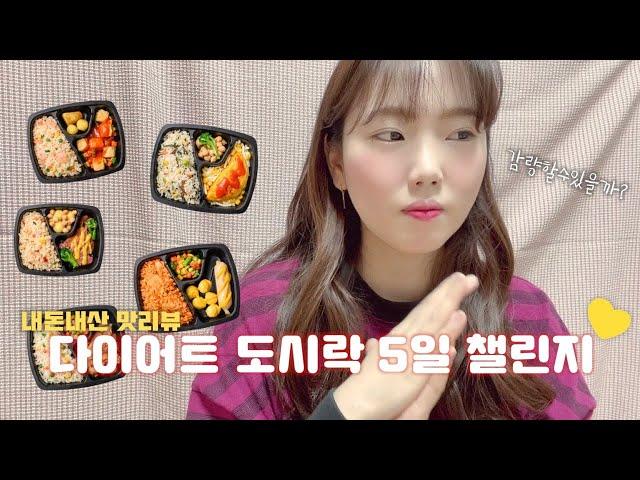 다이어트 도시락 5일 먹고 살 뺄수있을깜?