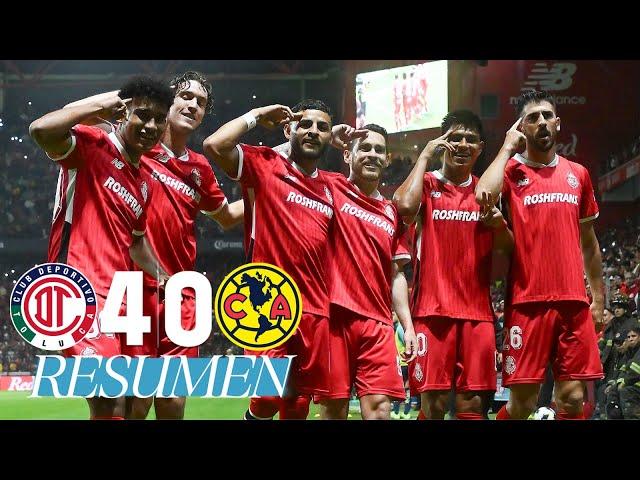 TOLUCA 4-0 AMÉRICA J17 | GOLEADA en el infierno