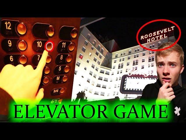 PLAYING THE ELEVATOR GAME in HAUNTED HOTEL | 3am CHALLENGE | Sam Golbach