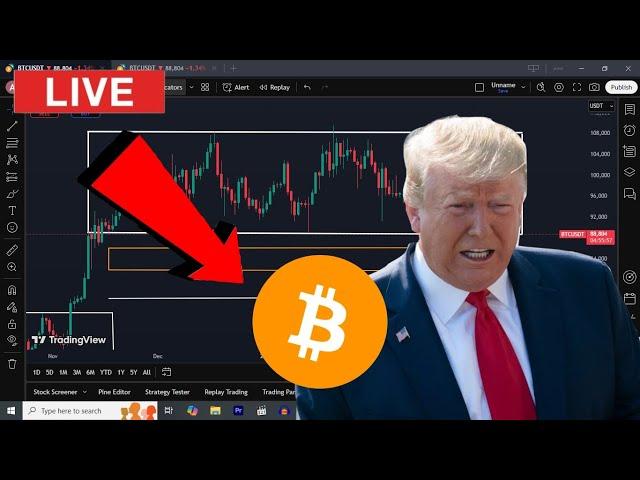 LIVE : WHY BITCOIN IS CRASHING ? || WHITE HOUSE SUMMIT || DONALD TRUMP