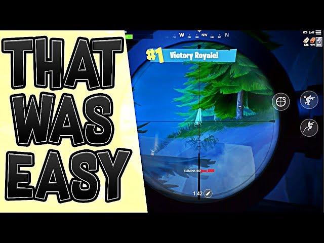 VICTORY ROYALE -  Fortnite Mobile - Molt Plays Fortnite Battle Royale Mobile