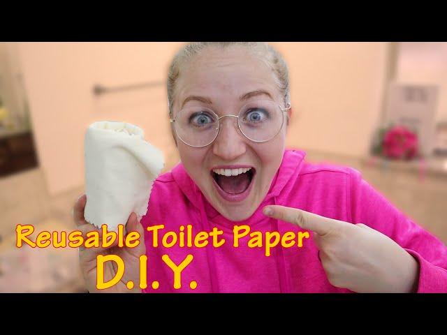 How To Make Toilet Paper Wipes Reusable Washable DIY Homemade! Pins And Things / Becca Beach