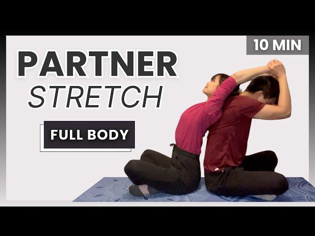 10 min Full Body PARTNER Stretches | Valentine's Day Special ️