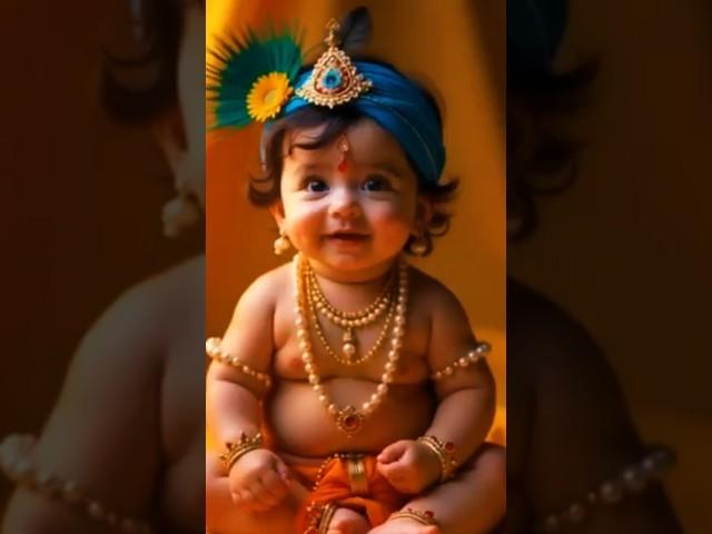 Govind Bolo Hari Gopal Bolo ️ #littleradhe #ai #krishna #shorts #shreekrishna #youtubeshorts