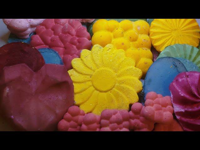 Dusty multi colored gym chalk reforms  | Oddly satisfying | ASMR |Sleep aid| Relax| Anxiety relief