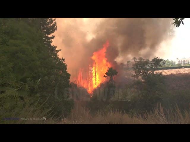 500 Acre Fire Tears Through Neighborhood, Multiple Homes Destroyed