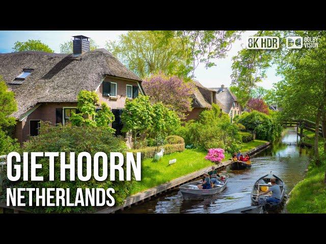 Giethoorn 'Venice Of The  Netherlands' [8K HDR] Walking Tour