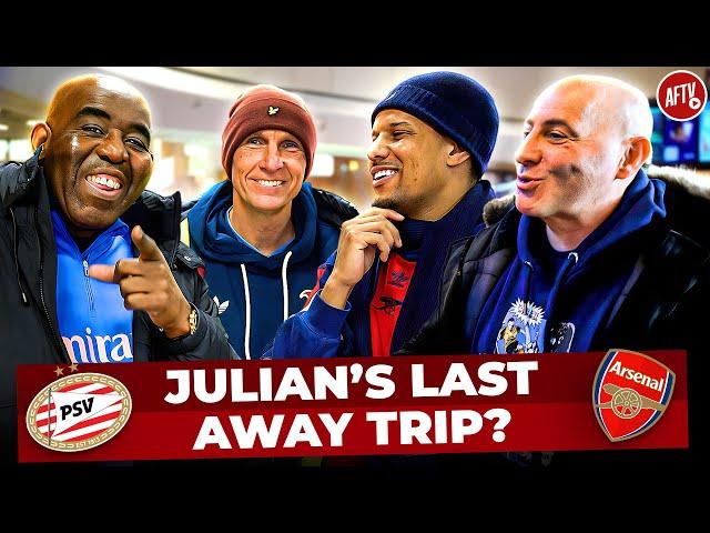 Julian's Last Trip! | PSV vs Arsenal | Day One Vlog