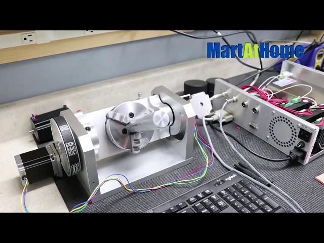 CNC Router Machine Rotary Table 4th & 5th Rotational Axis  Stepper Motor