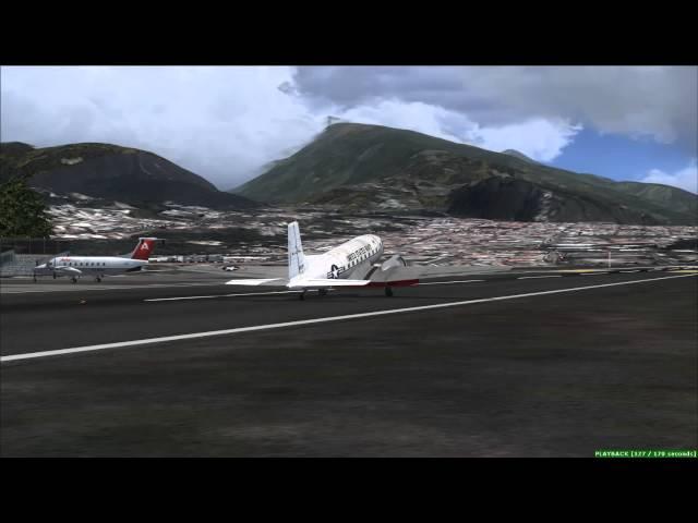 FSX Douglas C-117D "Super DC-3" Landing In Merida