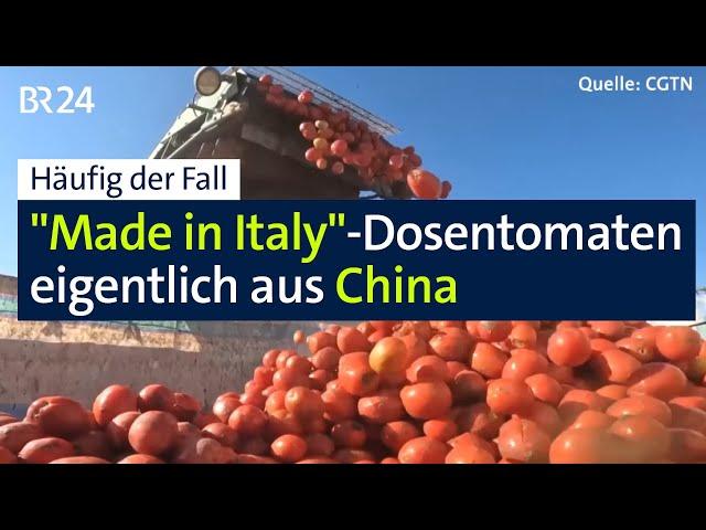 Tomaten "made in Italy" eigentlich aus China – und in deutschen Supermärkten | Abendschau | BR24