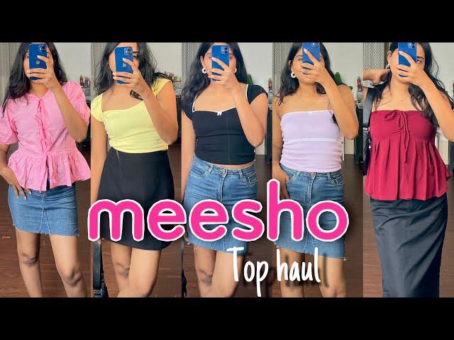 Pinterest-Inspired Meesho Tops Haul | Affordable Finds Under ₹300 I Meesho Christmas Outfits Haul