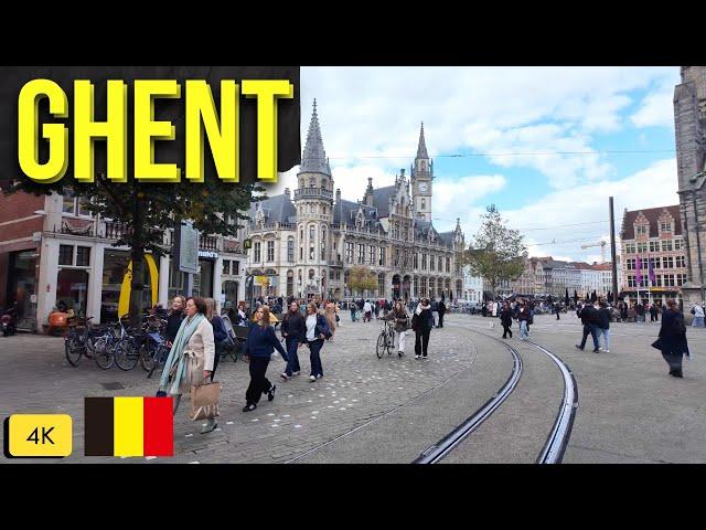 Walking Tour of Ghent Belgium | Belgium Walking Tour 4k | #ghent #belgium