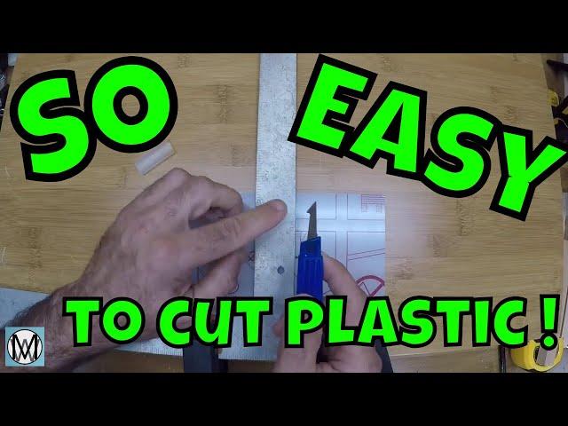 How to easily cut plastic sheets by hand